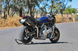 Illustration for article titled Of Course Australia Would Make A 334-HP V8 Sportbike That Revs To 13k